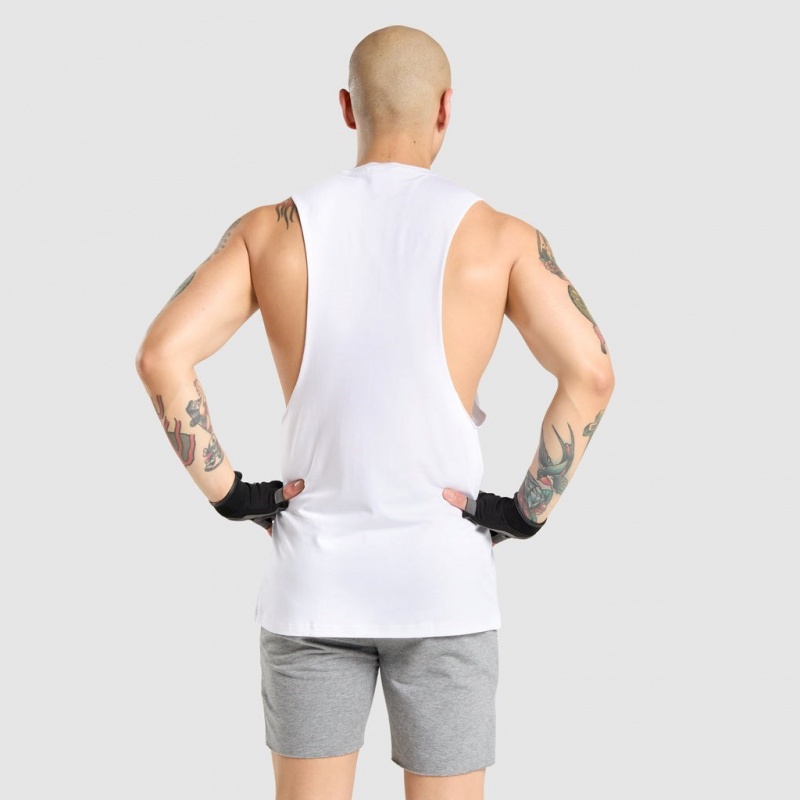 αμανικα μπλουζακια Gymshark Critical Drop Arm ασπρα | 821FJVXWS