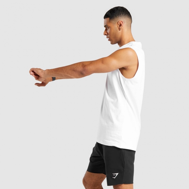 αμανικα μπλουζακια Gymshark Critical αμανικα Tee ασπρα | 186VELSDZ