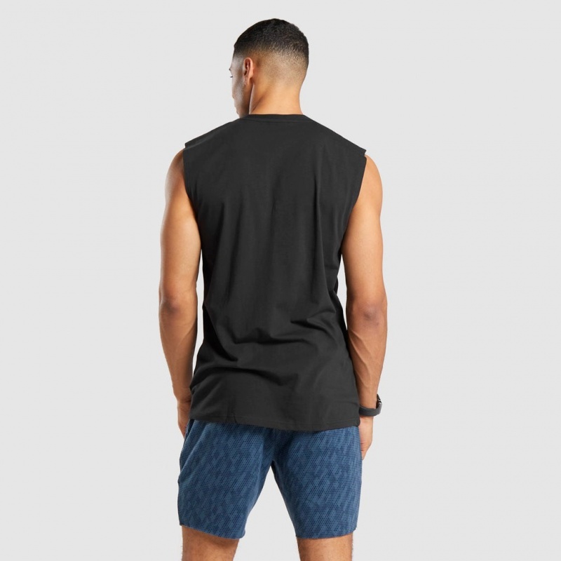 αμανικα μπλουζακια Gymshark Critical αμανικα Tee μαυρα | 254RPYDLU
