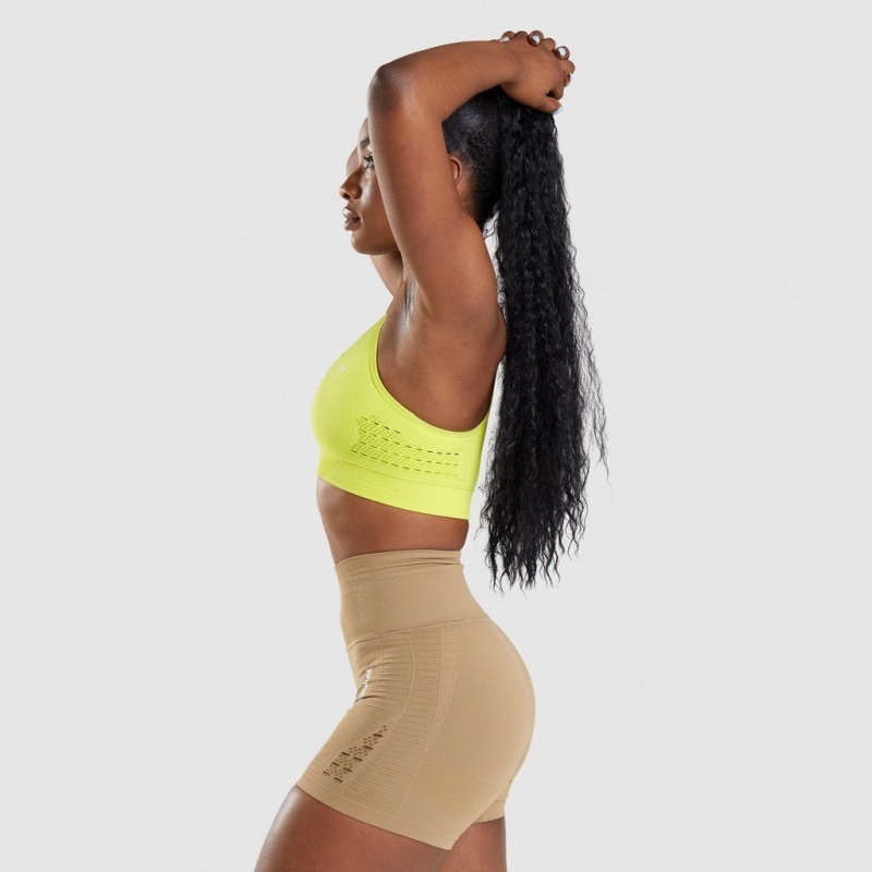 Αθλητικο Σουτιεν Gymshark Energy Seamless κίτρινα | 139PDUHMJ
