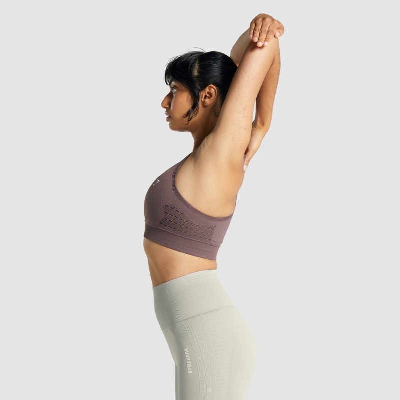 Αθλητικο Σουτιεν Gymshark Energy Seamless καφε | 536SAIJRZ