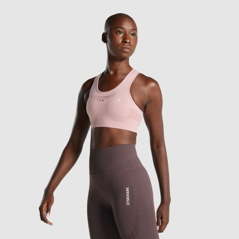 Αθλητικο Σουτιεν Gymshark Energy Seamless ανοιχτο ροζ | 637DUQMCG