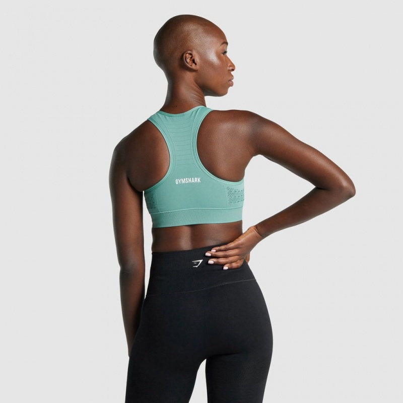 Αθλητικο Σουτιεν Gymshark Energy Seamless ανοιχτο πρασινο | 780CGUXKT