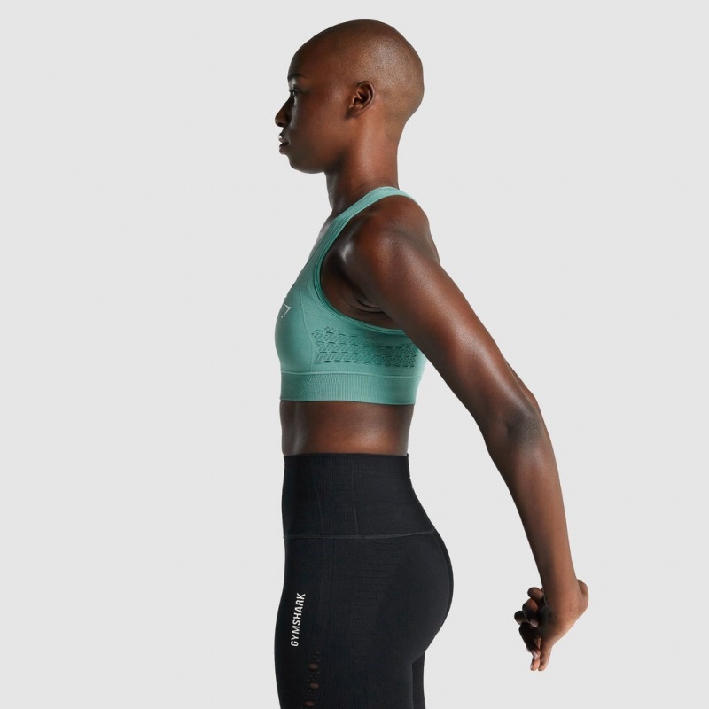 Αθλητικο Σουτιεν Gymshark Energy Seamless ανοιχτο πρασινο | 780CGUXKT