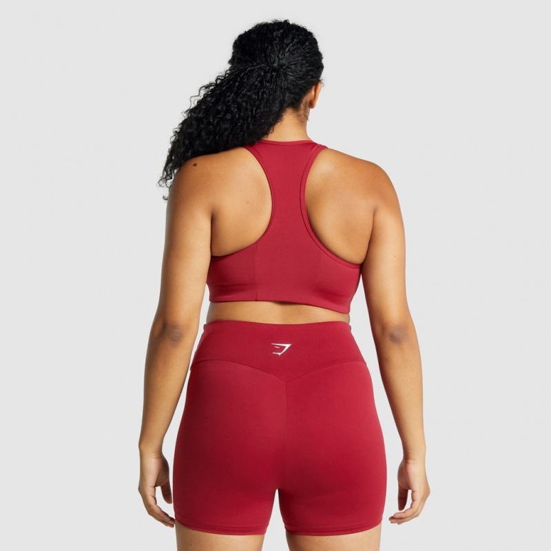 Αθλητικο Σουτιεν Gymshark Essential Racer Back Αθλητικά μπορντο | 712YQMREP