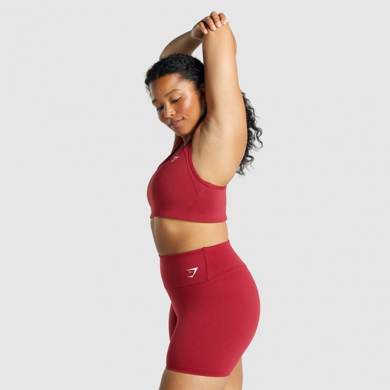 Αθλητικο Σουτιεν Gymshark Essential Racer Back Αθλητικά μπορντο | 712YQMREP