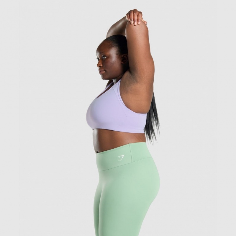 Αθλητικο Σουτιεν Gymshark Essential Racer Back Αθλητικά ανοιχτο μωβ | 096IDEBOL
