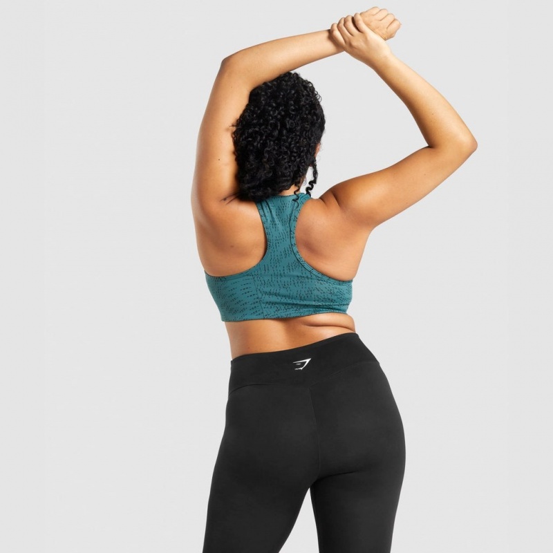 Αθλητικο Σουτιεν Gymshark Essential Racer Back Αθλητικά σκούρο πρασινο | 320XPHRNG