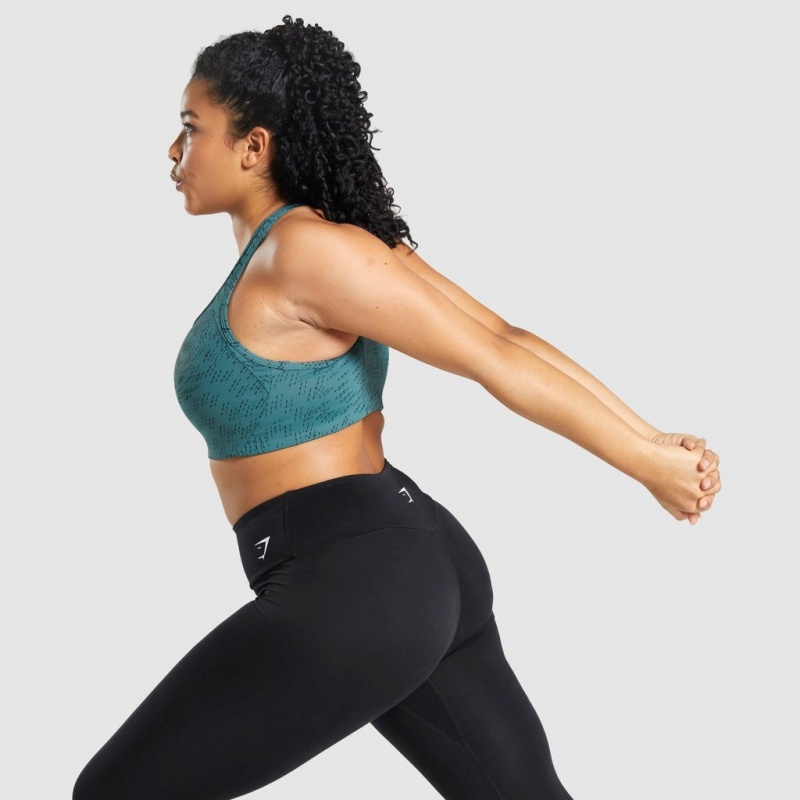 Αθλητικο Σουτιεν Gymshark Essential Racer Back Αθλητικά σκούρο πρασινο | 320XPHRNG
