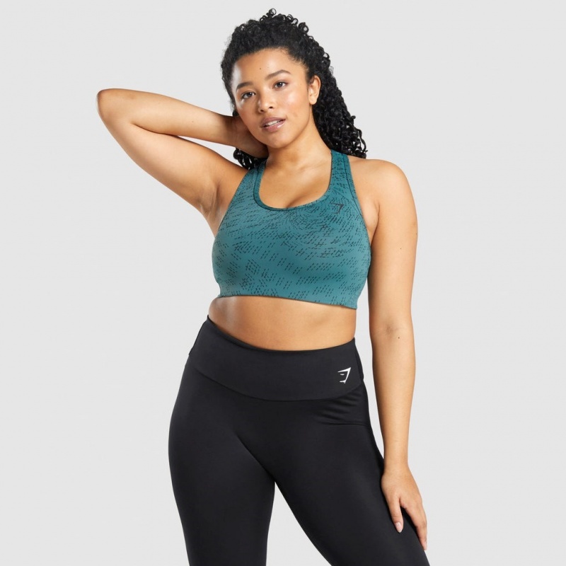 Αθλητικο Σουτιεν Gymshark Essential Racer Back Αθλητικά σκούρο πρασινο | 320XPHRNG