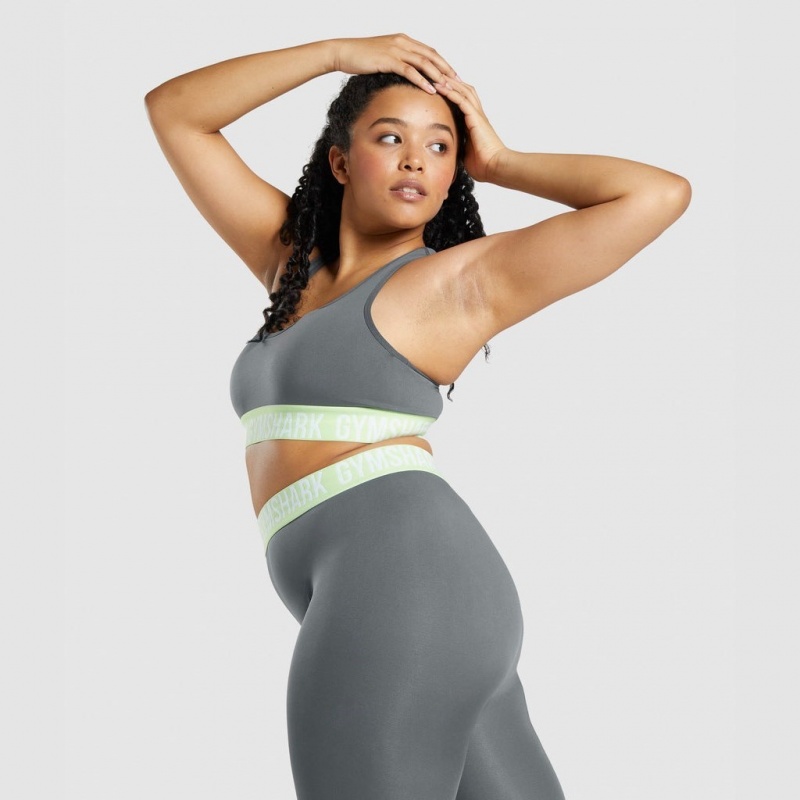 Αθλητικο Σουτιεν Gymshark Fit Seamless Charcoal | 806OVNHEZ