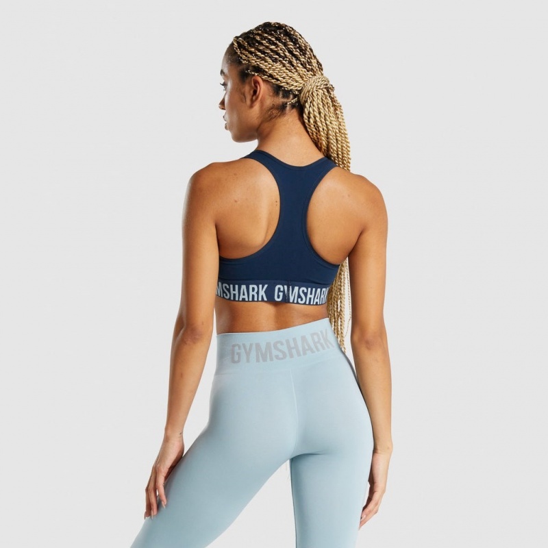 Αθλητικο Σουτιεν Gymshark Fit Seamless σκουρο μπλε | 752CKEIZM