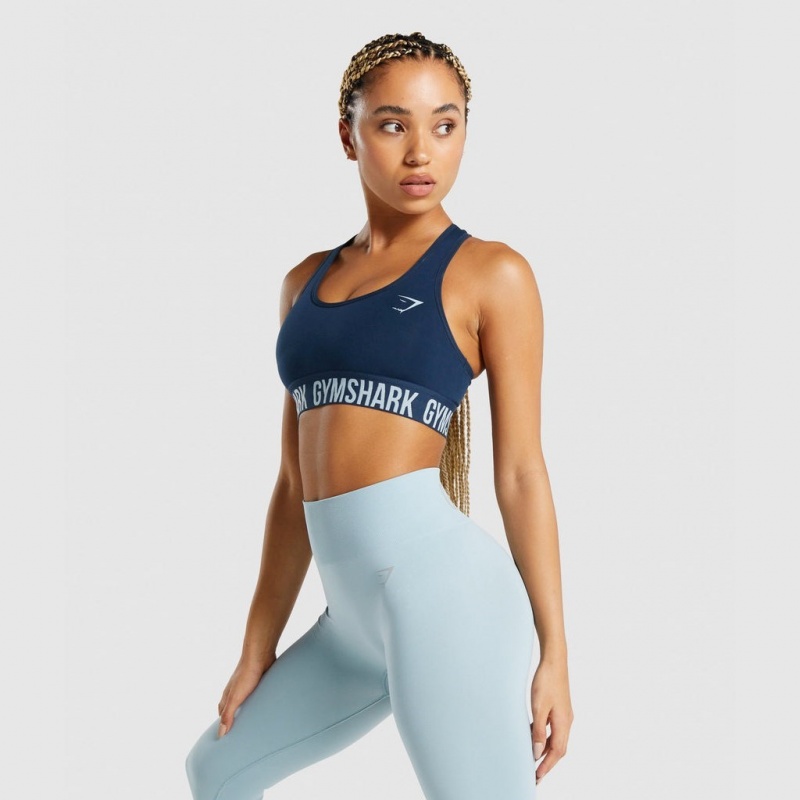 Αθλητικο Σουτιεν Gymshark Fit Seamless σκουρο μπλε | 752CKEIZM