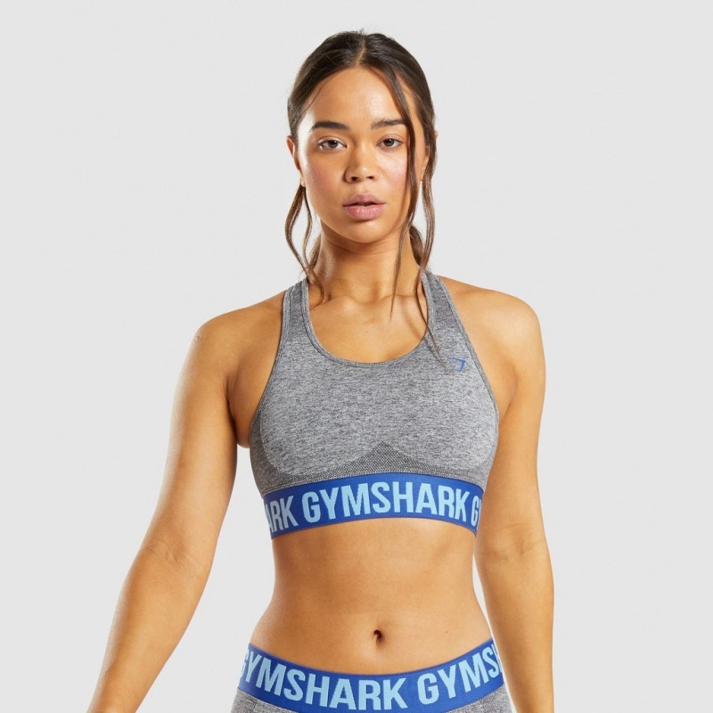 Αθλητικο Σουτιεν Gymshark Flex γκρι | 348FUMLID