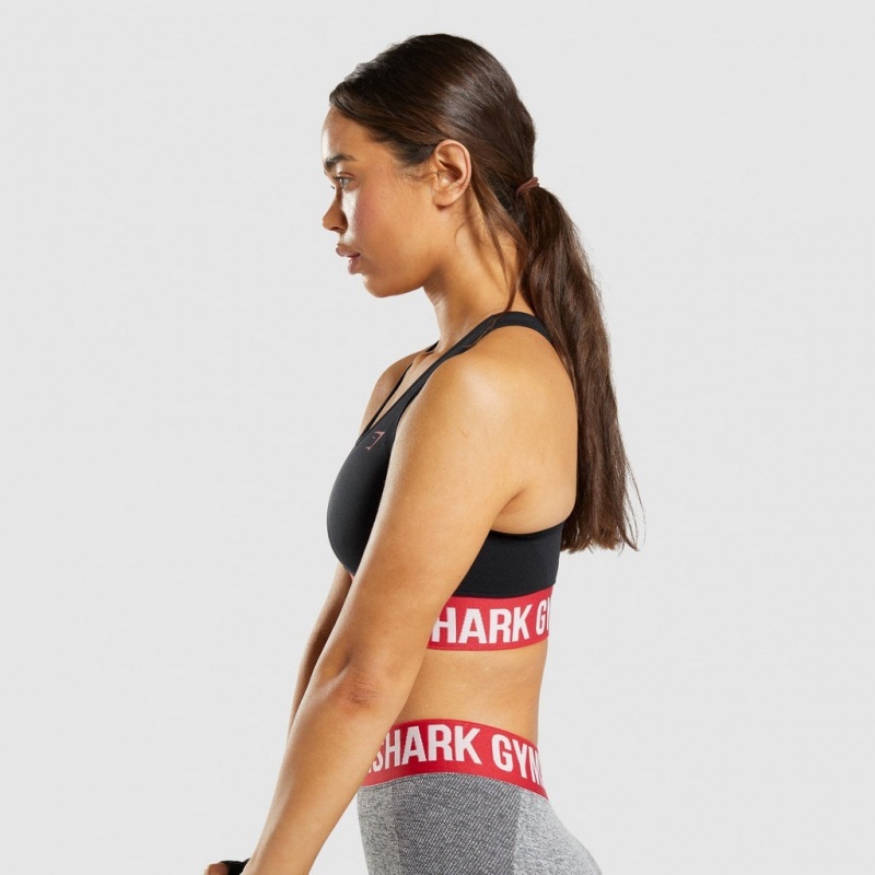 Αθλητικο Σουτιεν Gymshark Flex μαυρα | 489VFQDGK