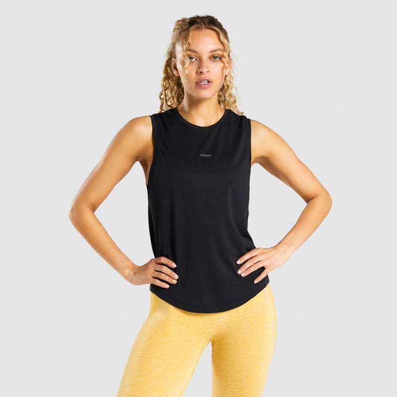 αμανικα μπλουζακια Gymshark Flex μαυρα | 840EUARDZ