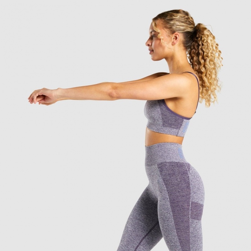 Αθλητικο Σουτιεν Gymshark Flex strappy μωβ | 510VERPJG