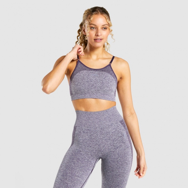 Αθλητικο Σουτιεν Gymshark Flex strappy μωβ | 510VERPJG