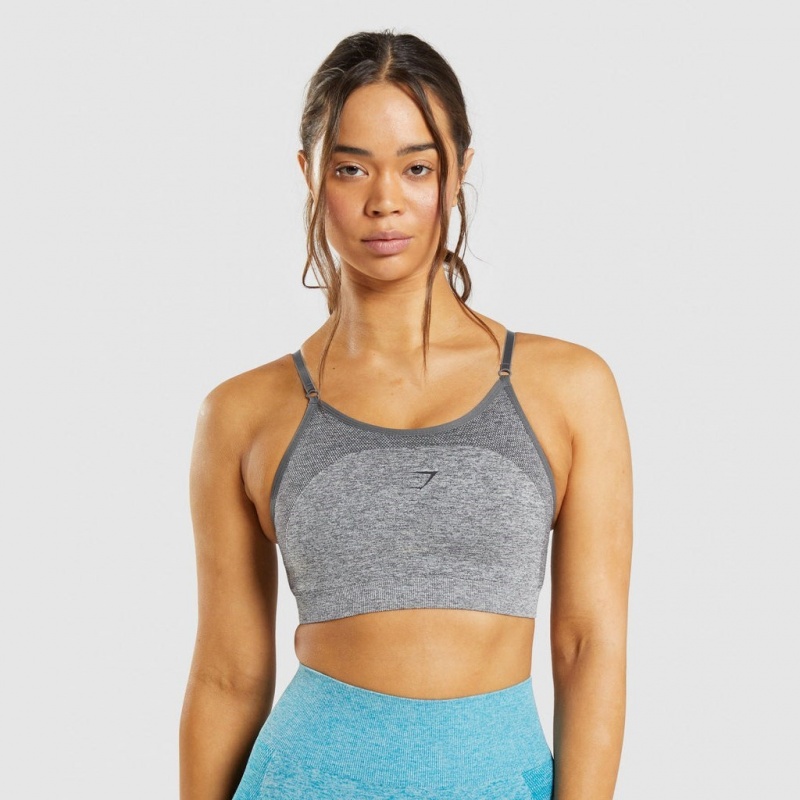 Αθλητικο Σουτιεν Gymshark Flex strappy γκρι | 804JTVAYR