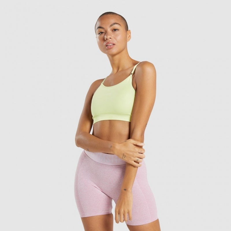 Αθλητικο Σουτιεν Gymshark Flex strappy ανοιχτο πρασινο | 051GPOSMQ