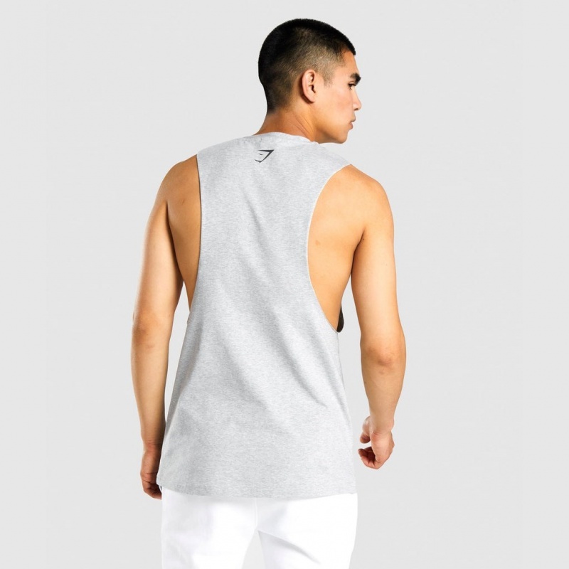 αμανικα μπλουζακια Gymshark GSLC Collegiate Drop Arm ανοιχτο γκρι | 536HLINTB