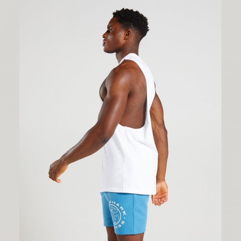 αμανικα μπλουζακια Gymshark Legacy Drop Arm ασπρα | 068XNVWTD