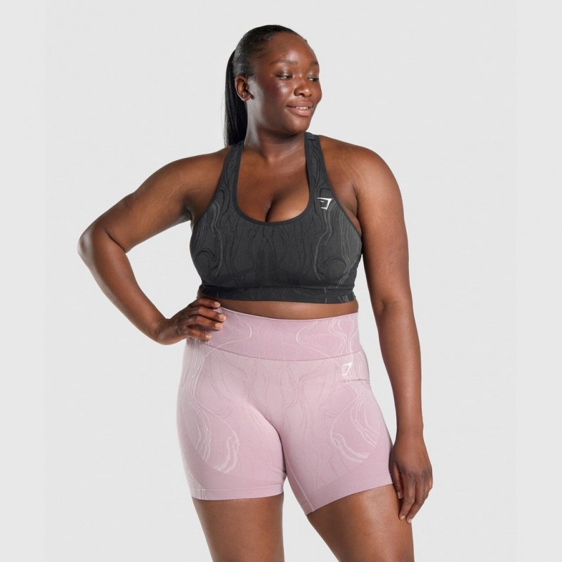 Αθλητικο Σουτιεν Gymshark Mercury Seamless μαυρα | 407NJQZPA