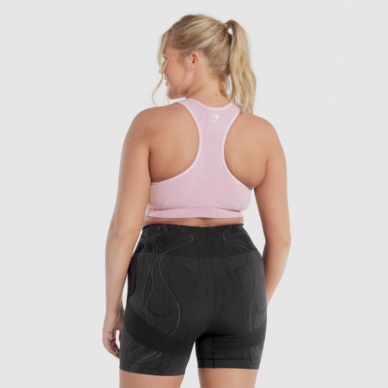 Αθλητικο Σουτιεν Gymshark Mercury Seamless ανοιχτο μωβ | 206GZSBVO