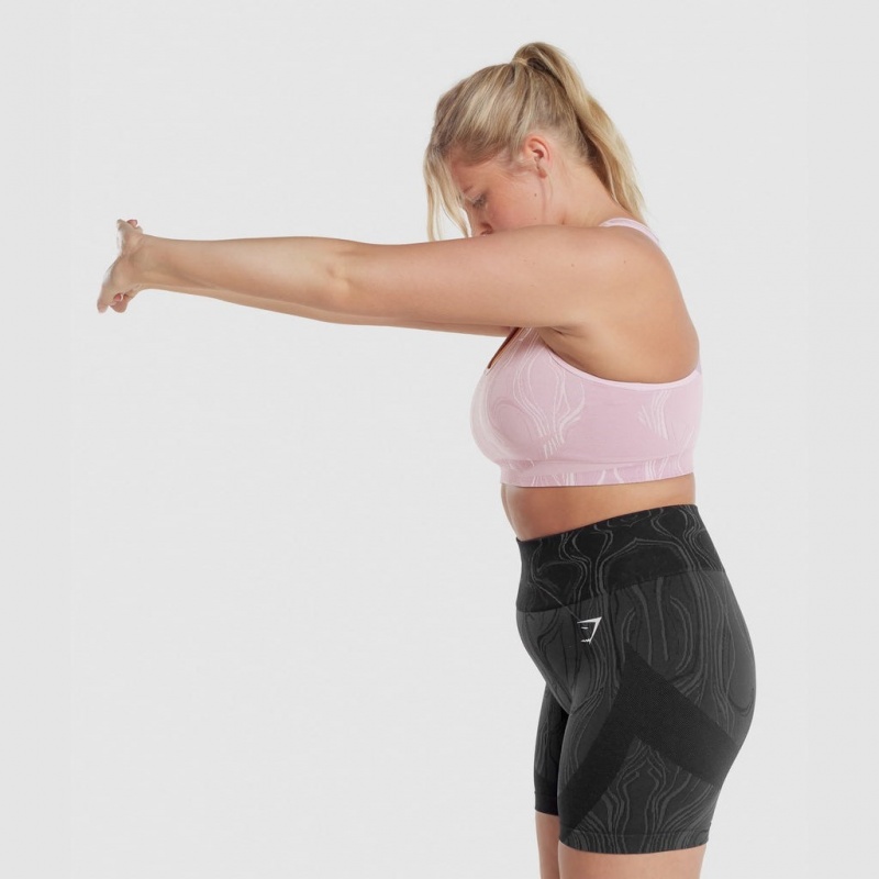 Αθλητικο Σουτιεν Gymshark Mercury Seamless ανοιχτο μωβ | 206GZSBVO