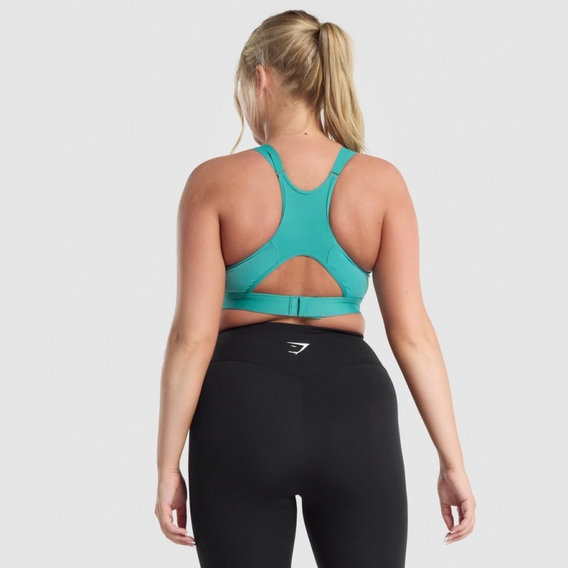 Αθλητικο Σουτιεν Gymshark Mesh Neckline Αθλητικά Teal | 369GXBSIP