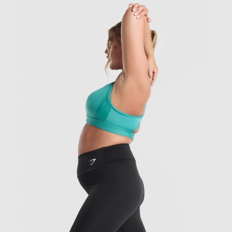 Αθλητικο Σουτιεν Gymshark Mesh Neckline Αθλητικά Teal | 369GXBSIP