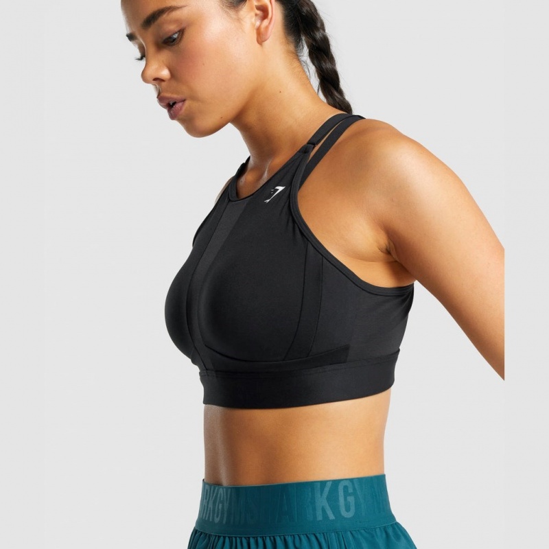 Αθλητικο Σουτιεν Gymshark Mesh Neckline Αθλητικά μαυρα | 068VOJZUQ