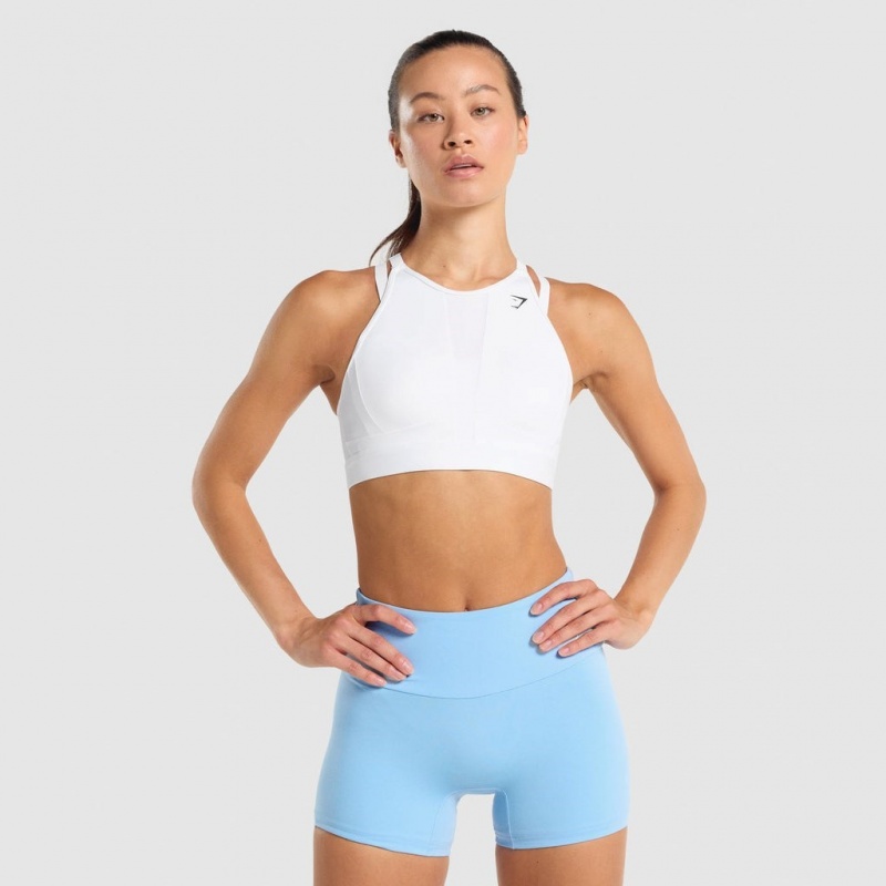 Αθλητικο Σουτιεν Gymshark Mesh Neckline Αθλητικά ασπρα | 357AXIHPT