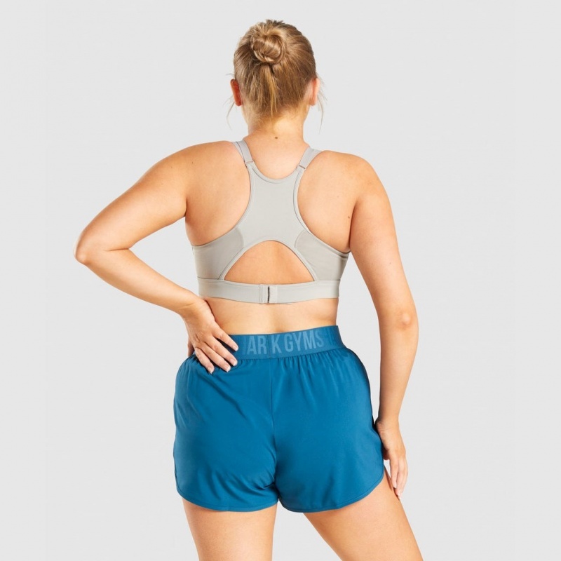 Αθλητικο Σουτιεν Gymshark Mesh Neckline Αθλητικά γκρι | 368RAVWOZ