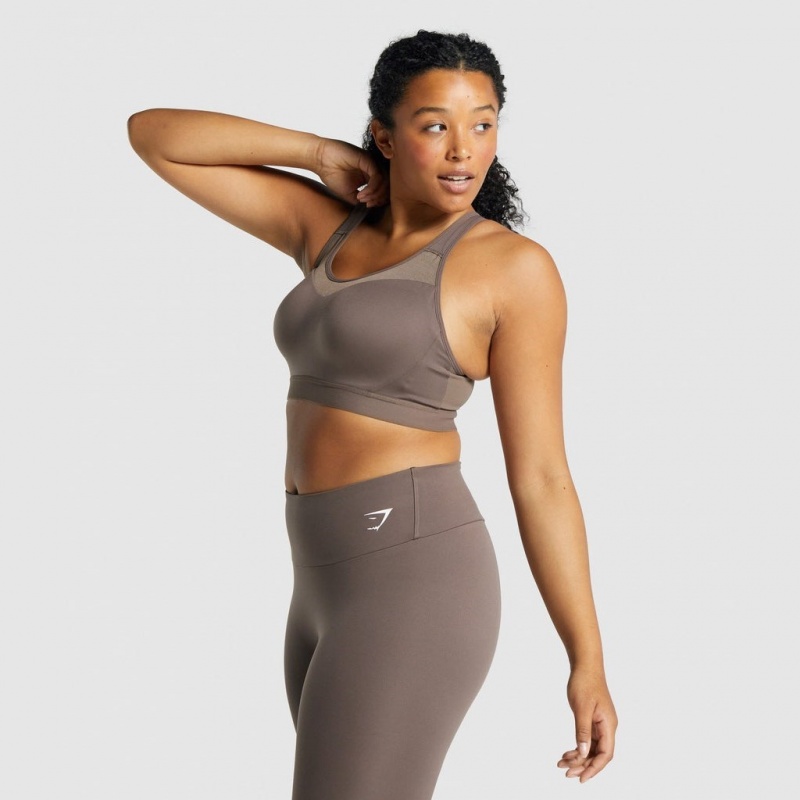 Αθλητικο Σουτιεν Gymshark Open Back Αθλητικά καφε | 302XSIAQB