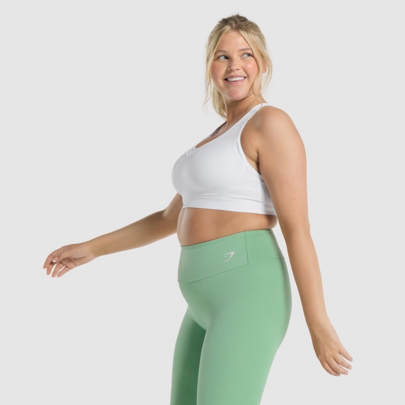 Αθλητικο Σουτιεν Gymshark Open Back Αθλητικά ασπρα | 423HFUMQG