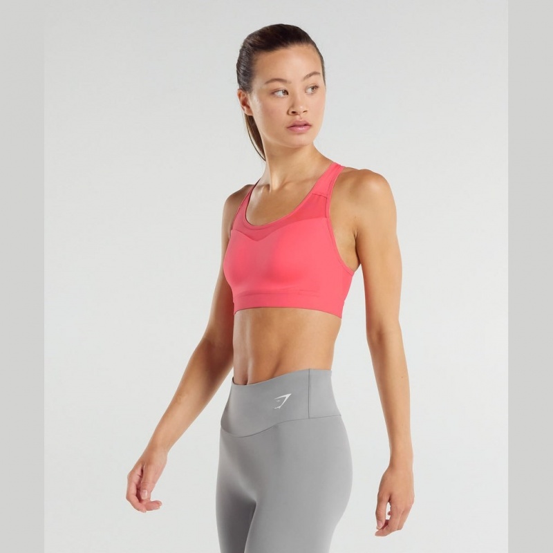 Αθλητικο Σουτιεν Gymshark Open Back Αθλητικά ροζ | 826HPIAMK