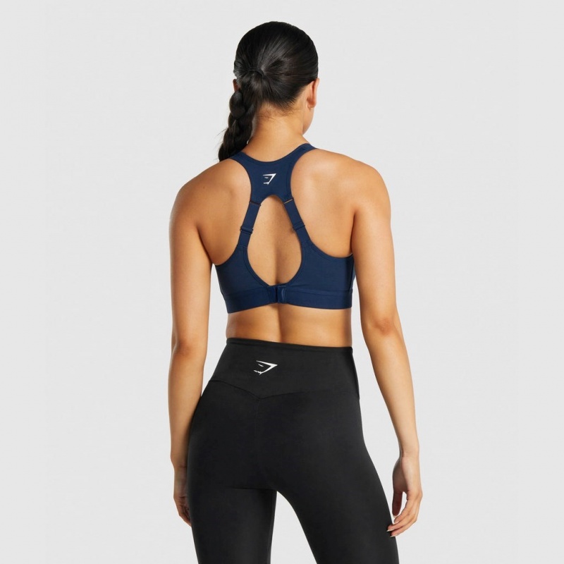 Αθλητικο Σουτιεν Gymshark Open Back Αθλητικά σκουρο μπλε | 951SEIHDW