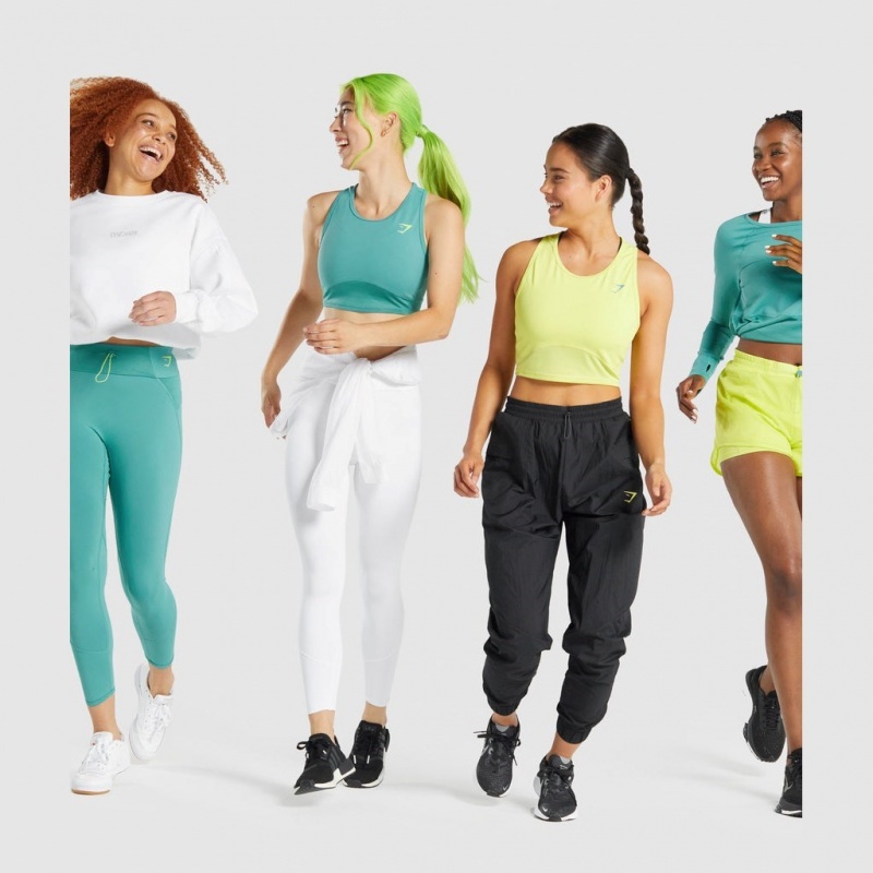αμανικα μπλουζακια Gymshark Pulse Crop Teal | 073SJTOKV