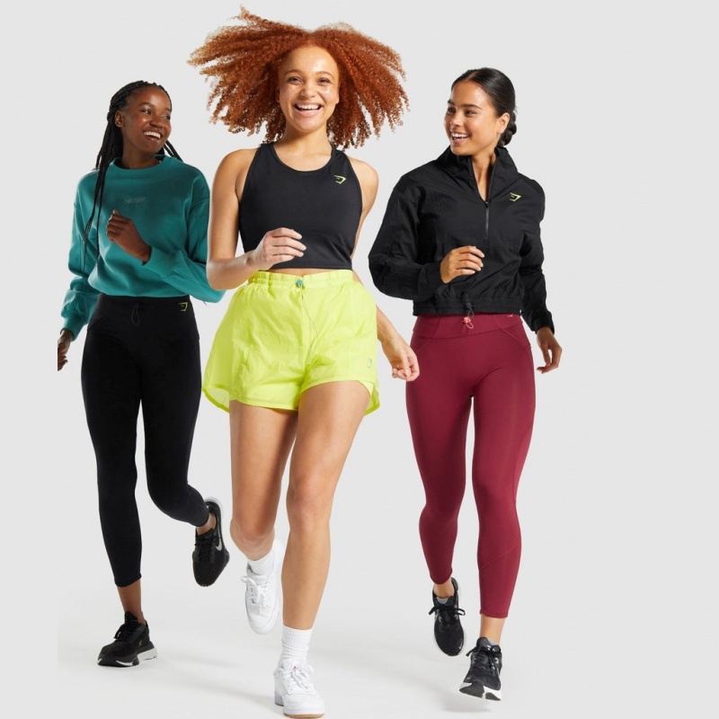 αμανικα μπλουζακια Gymshark Pulse Crop μαυρα | 462WZPIXE
