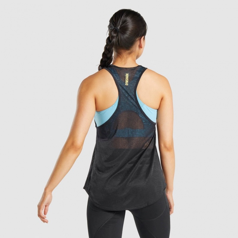 αμανικα μπλουζακια Gymshark Pulse ελαφρια μαυρα | 192LWBYZV