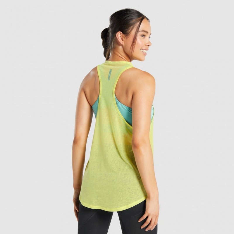 αμανικα μπλουζακια Gymshark Pulse ελαφρια κίτρινα | 936LPJFKI