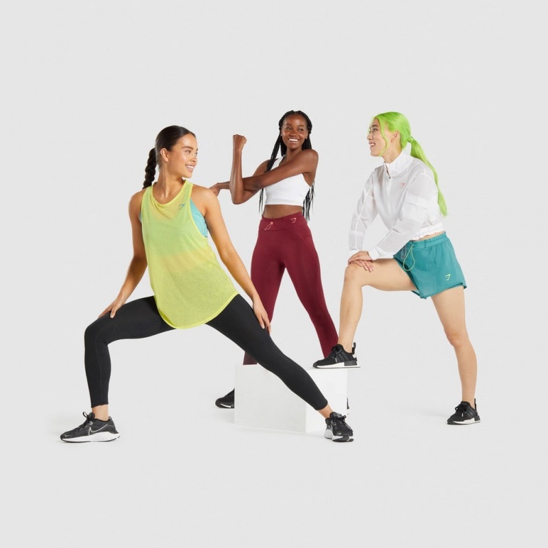αμανικα μπλουζακια Gymshark Pulse ελαφρια κίτρινα | 936LPJFKI