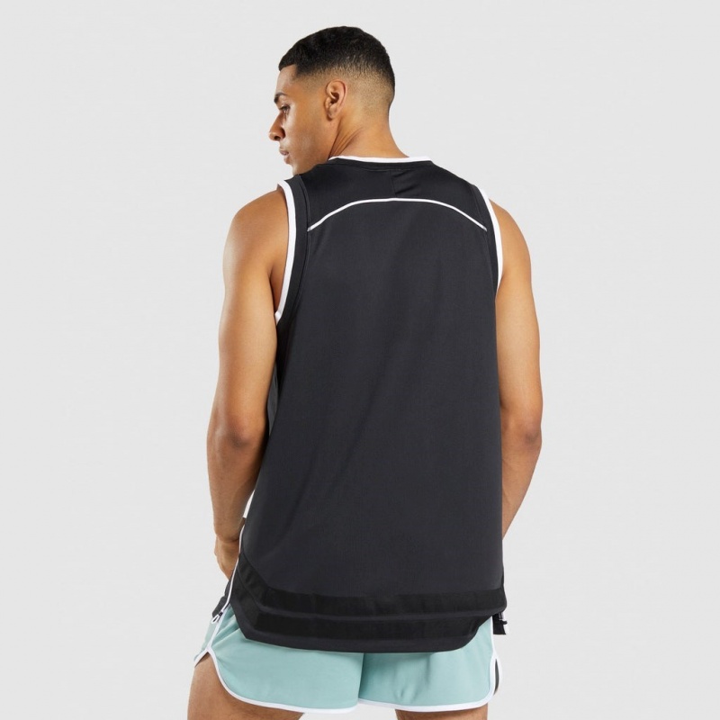 αμανικα μπλουζακια Gymshark Recess Basketball μαυρα ασπρα | 936IZQYDX