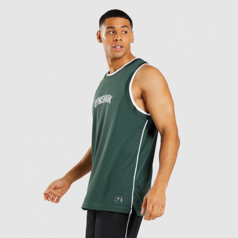 αμανικα μπλουζακια Gymshark Recess Basketball οψιάνος πρασινο ασπρα | 049ASTZPI