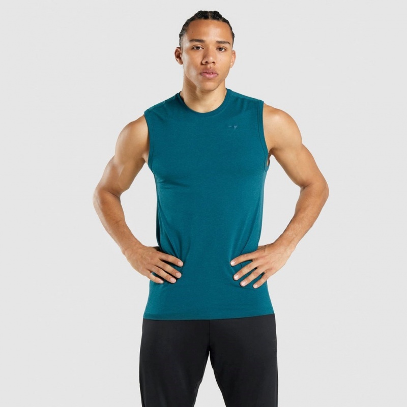 αμανικα μπλουζακια Gymshark Regulate Αθλητικά Teal | 217ZUVPKA