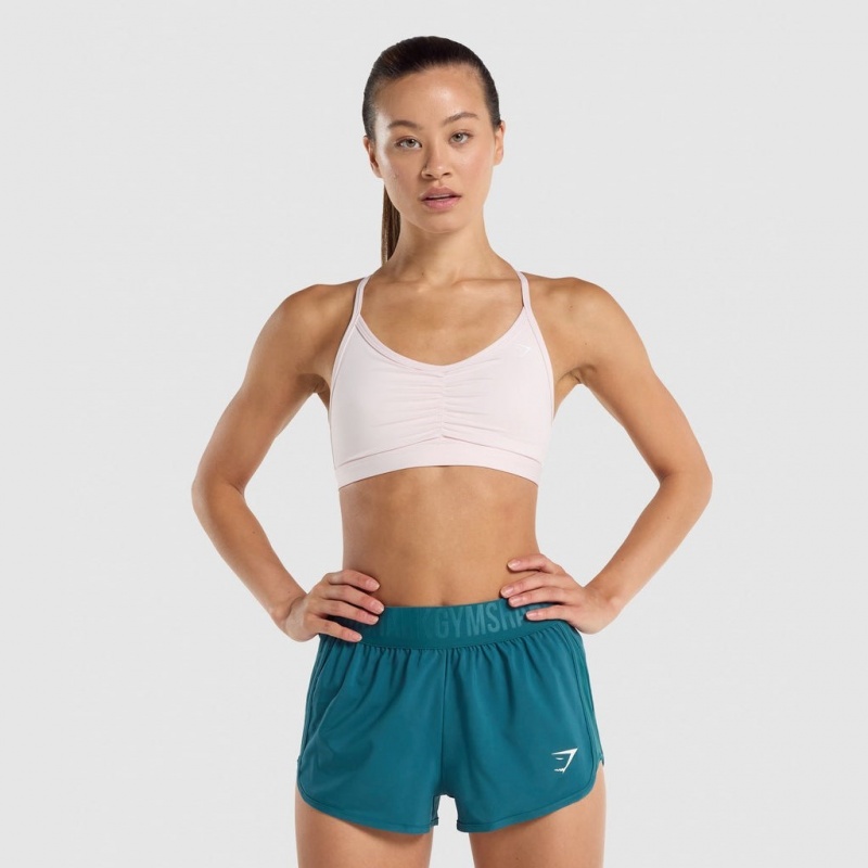 Αθλητικο Σουτιεν Gymshark Ruched Αθλητικά κρέμα | 196ANJESB