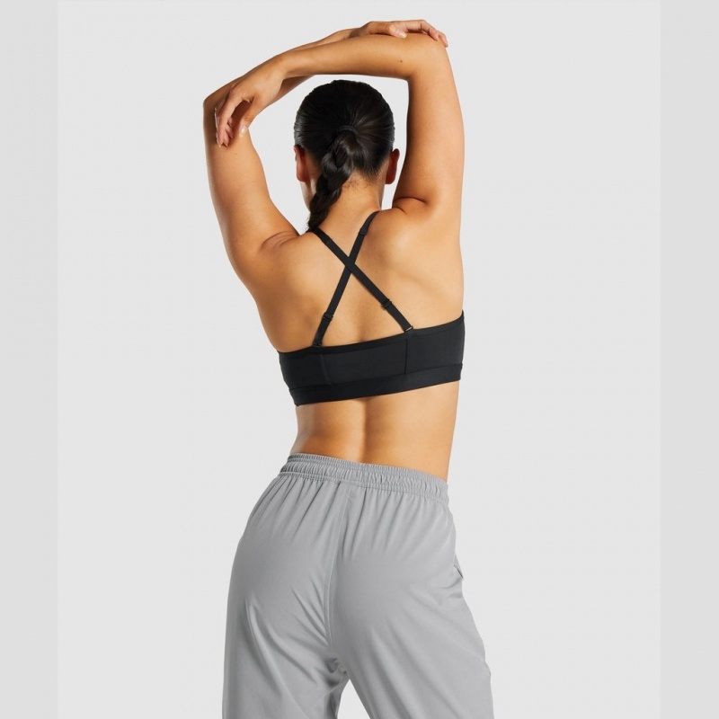 Αθλητικο Σουτιεν Gymshark Ruched Αθλητικά μαυρα | 759TMKSGA