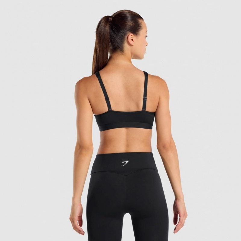 Αθλητικο Σουτιεν Gymshark Scoop Neck Αθλητικά μαυρα | 547ONMKQG