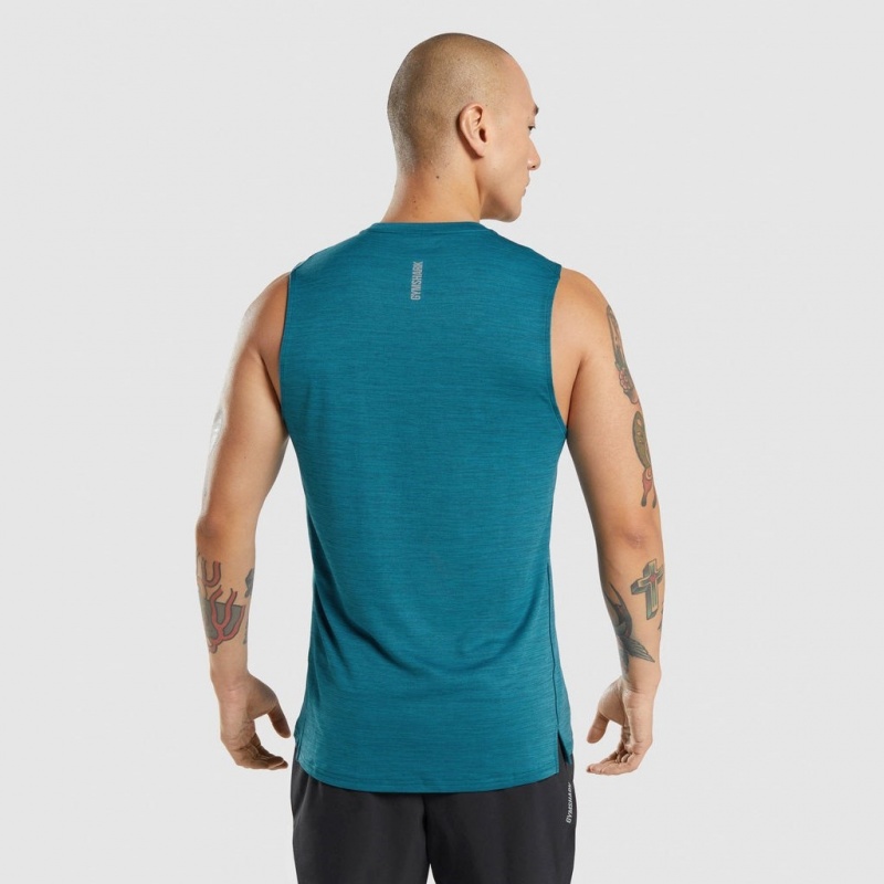 αμανικα μπλουζακια Gymshark Speed Teal / Teal Marl | 459OHDEFB